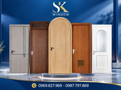 Mẫu cửa nhựa composite chống nước 100% sang trọng			