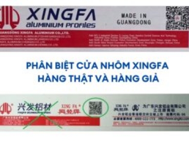 Tem đỏ cửa nhôm Xingfa thật – giả là gì? Cách nhận biết chính xác			