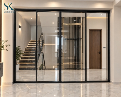 Cửa Trượt Quay Hệ Slim 4 Cánh