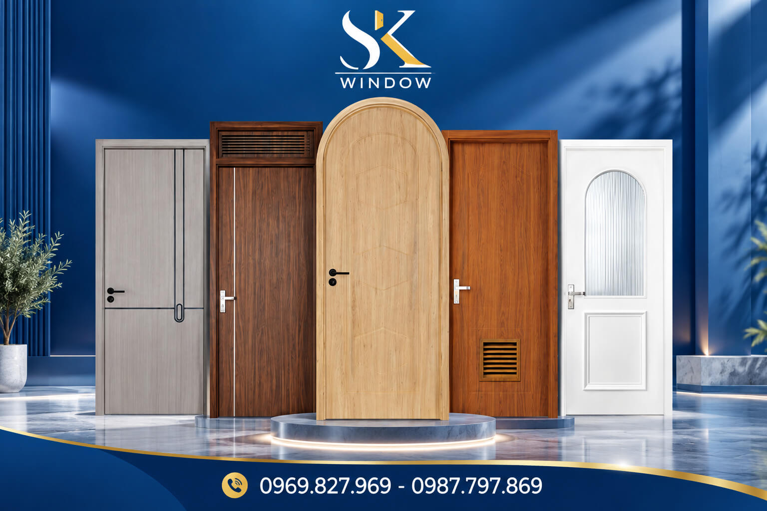 cửa nhựa composite chống nước 100%