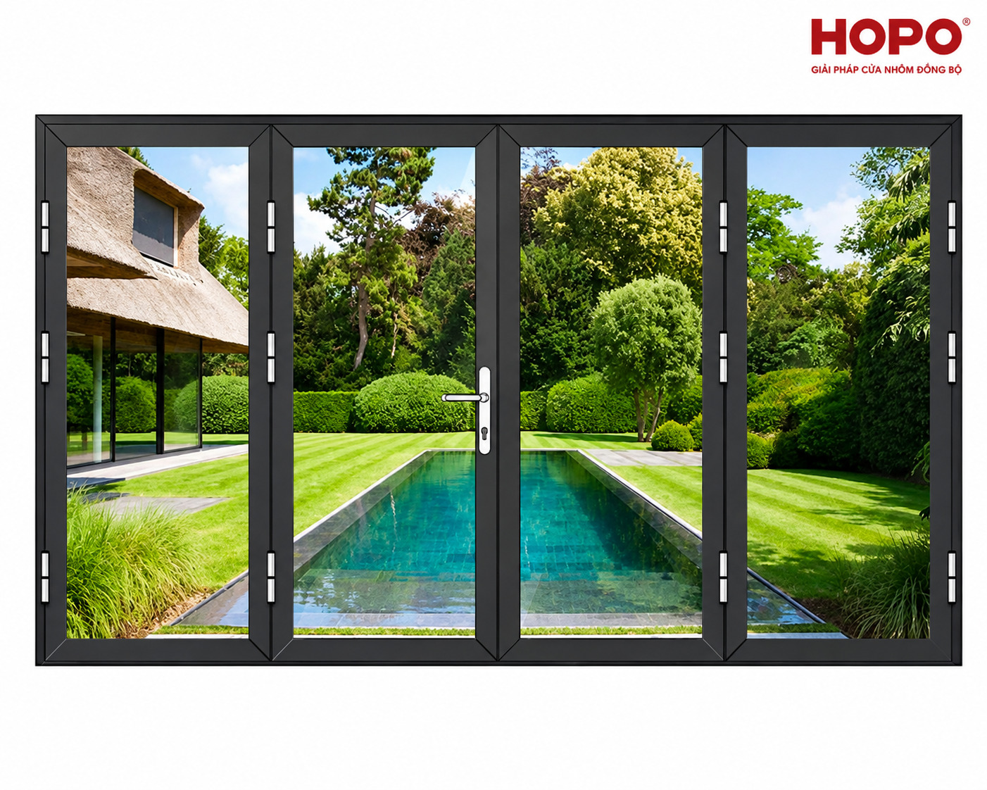 cửa đi mở quay 4 cánh HOPO 65
