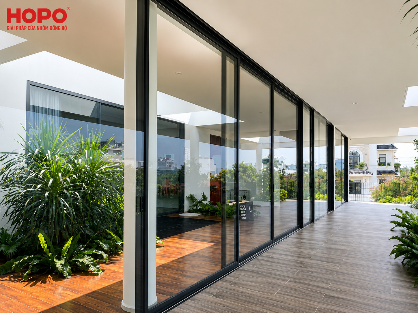 cửa đi mở quay 4 cánh HOPO 65