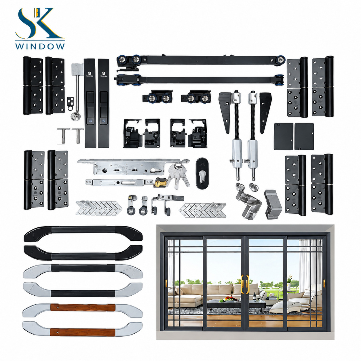 cửa trượt quay hệ slim